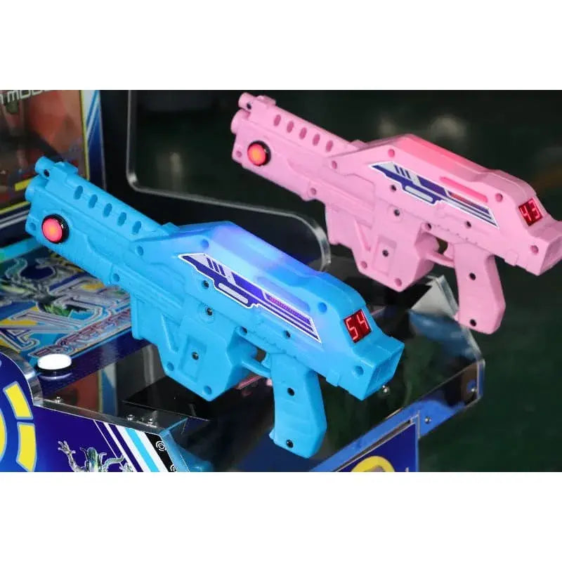 Experience nostalgia with our classic retro-style shooting game arcade machine