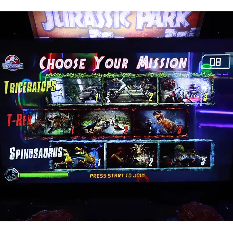 Jurassic Park Arcade Game Machine