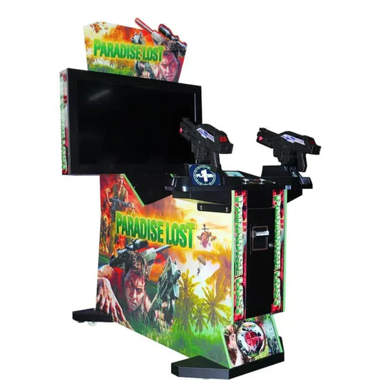 Arcade Entertainment with Vietnam War Gun Challenges
