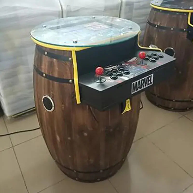 Barrel Arcade Game Machine - Experience Classic Gaming in a Unique Barrel Design