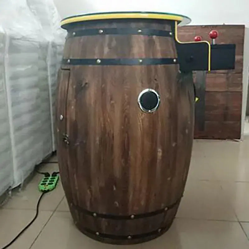 Interactive Gaming Experience - Barrel Arcade Game Machine for Retro Entertainment