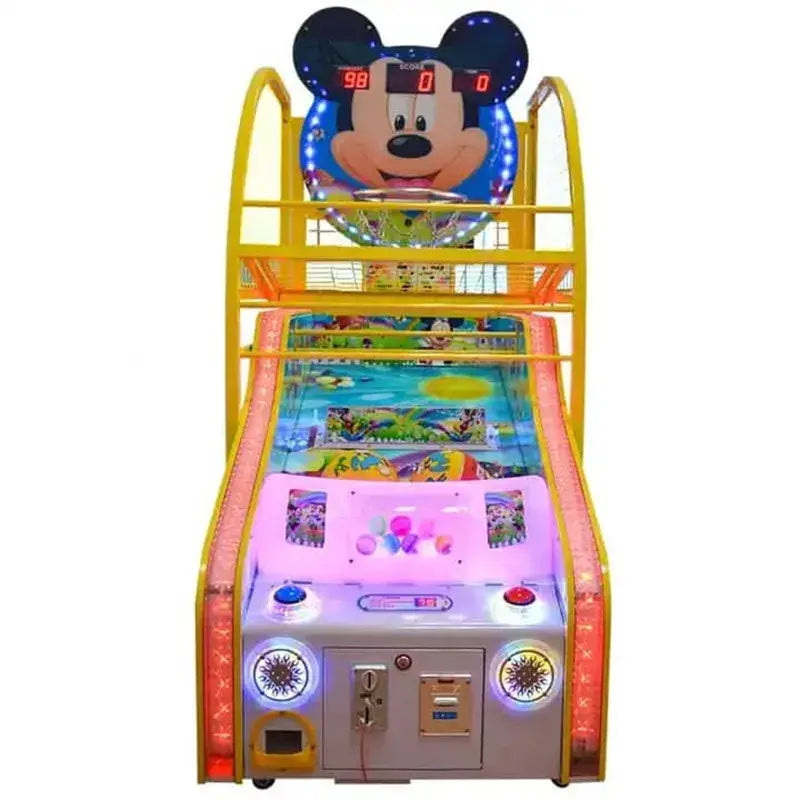 Whimsical Cartoon Basketball Arcade Game Indoor - Fun for Kids' Playtime