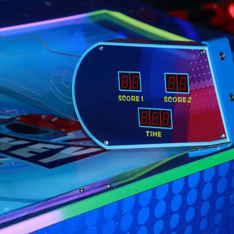 Wireless Puck Fun - Curved Arcade Air Hockey Table for Solo or Group Play