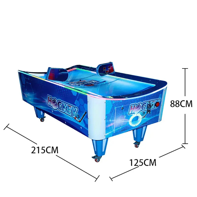 Digital Hockey Challenge - Curved Arcade Air Hockey Table for Fun Learning