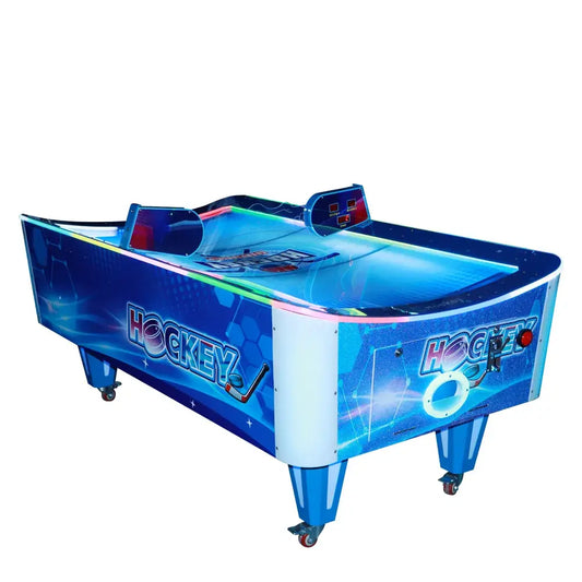 Elegant Curved Design - Air Hockey Table for Stylish Playroom Fun