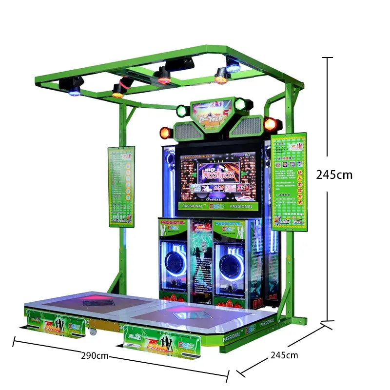 Energetic Dance Gameplay - Arcade Game for Solo or Group Dancing