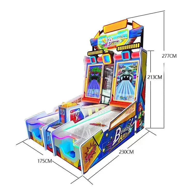 Portable and Compact - Bowling Arcade Game Perfect for Any Entertainment Space