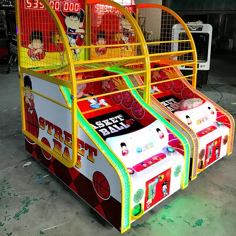 Colorful Kid's Arcade Basketball Machine - Fun Hoops Action for Children