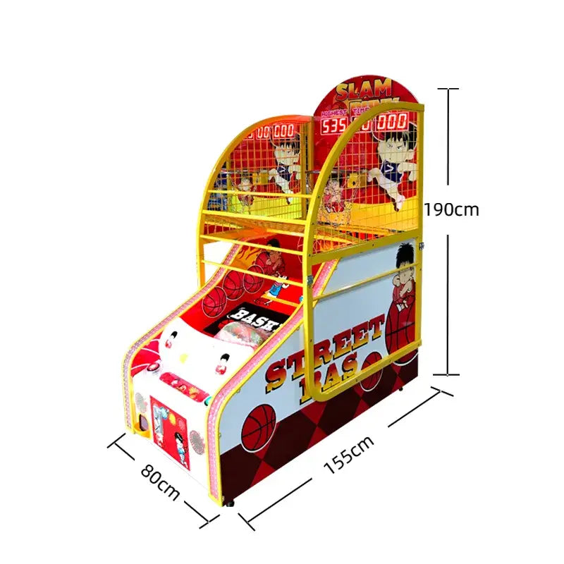 Child-Friendly Entertainment - Kid's Arcade Basketball Machine with Safety Features