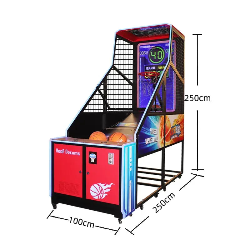 LED Scoreboard Included - Indoor Basketball Arcade Game Thrills