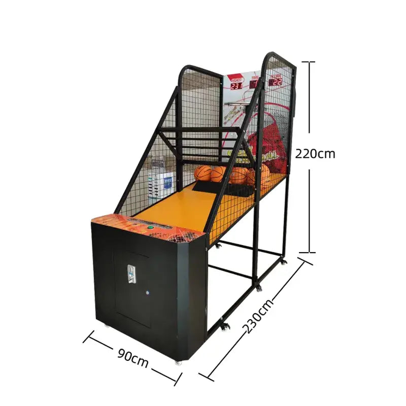 Simplified Entertainment - Simple Basketball Arcade Game Machine with LED Display