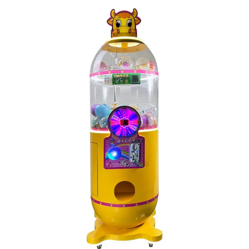Interactive Gaming Experience - Transparent Doll Gashapon Machine for Collectible Fun