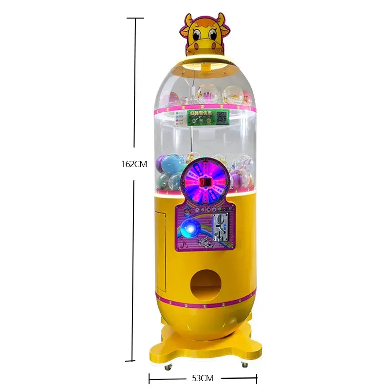 Compact and Portable - Transparent Doll Gashapon Machine for Any Location