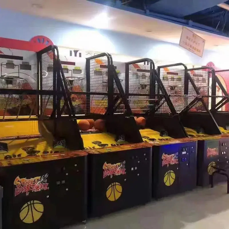 Authentic Hoops Action - Arcade Hoops Basketball Cabinet for Home Play