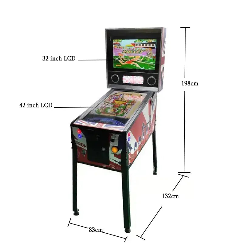 Exciting Gameplay - Arcade Pinball Machine for Solo or Group Fun