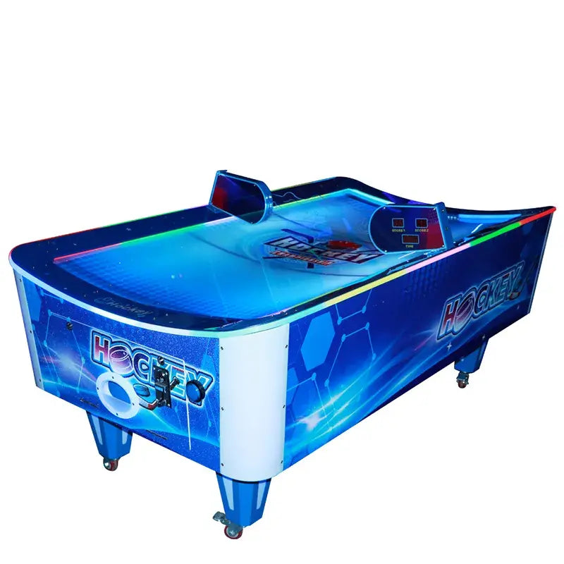 Compact and Durable - Curved Arcade Air Hockey Table for Home Entertainment