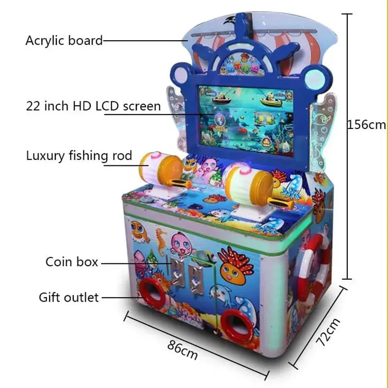 Whimsical and Engaging - Kids Fish Game Machine for Playroom Fun