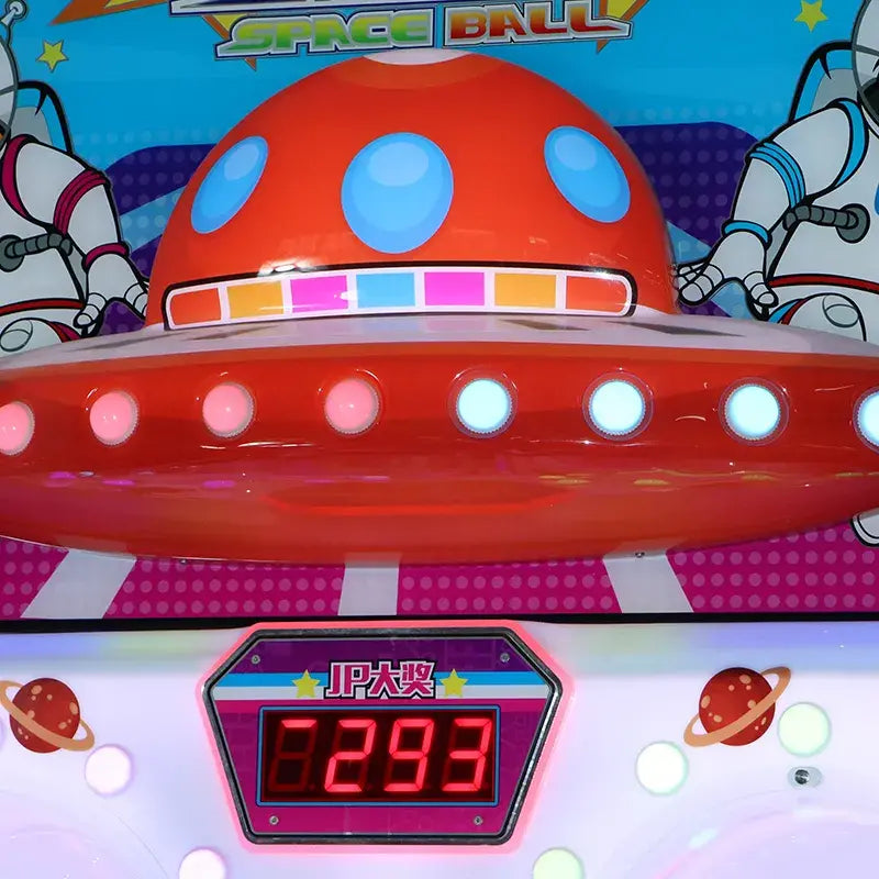 Multiplayer Action - Space Pinball Lottery Machine for Group Lottery Draws